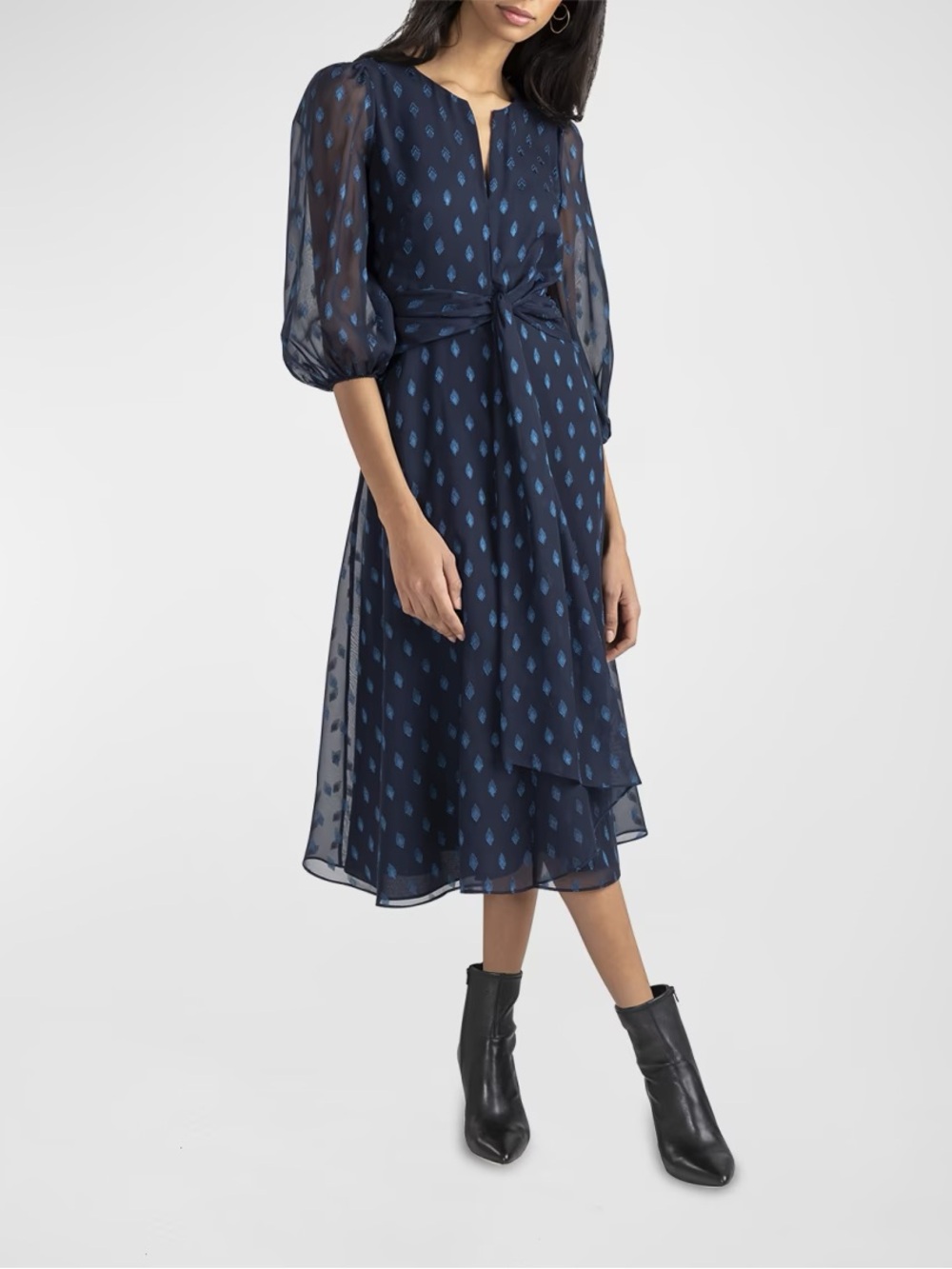 NWT Shoshanna Melrose Chiffon Midi Dress